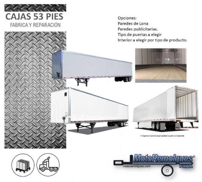 FABRICAMOS O REPARAMOS CAJAS SECAS 53 PIES O MÁS CHICAS